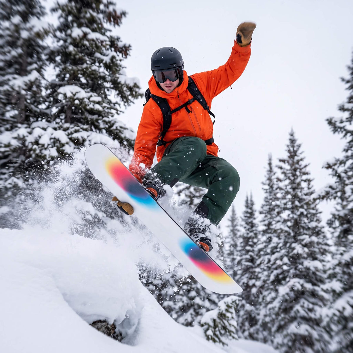 Planche à neige Lignes de vitesse