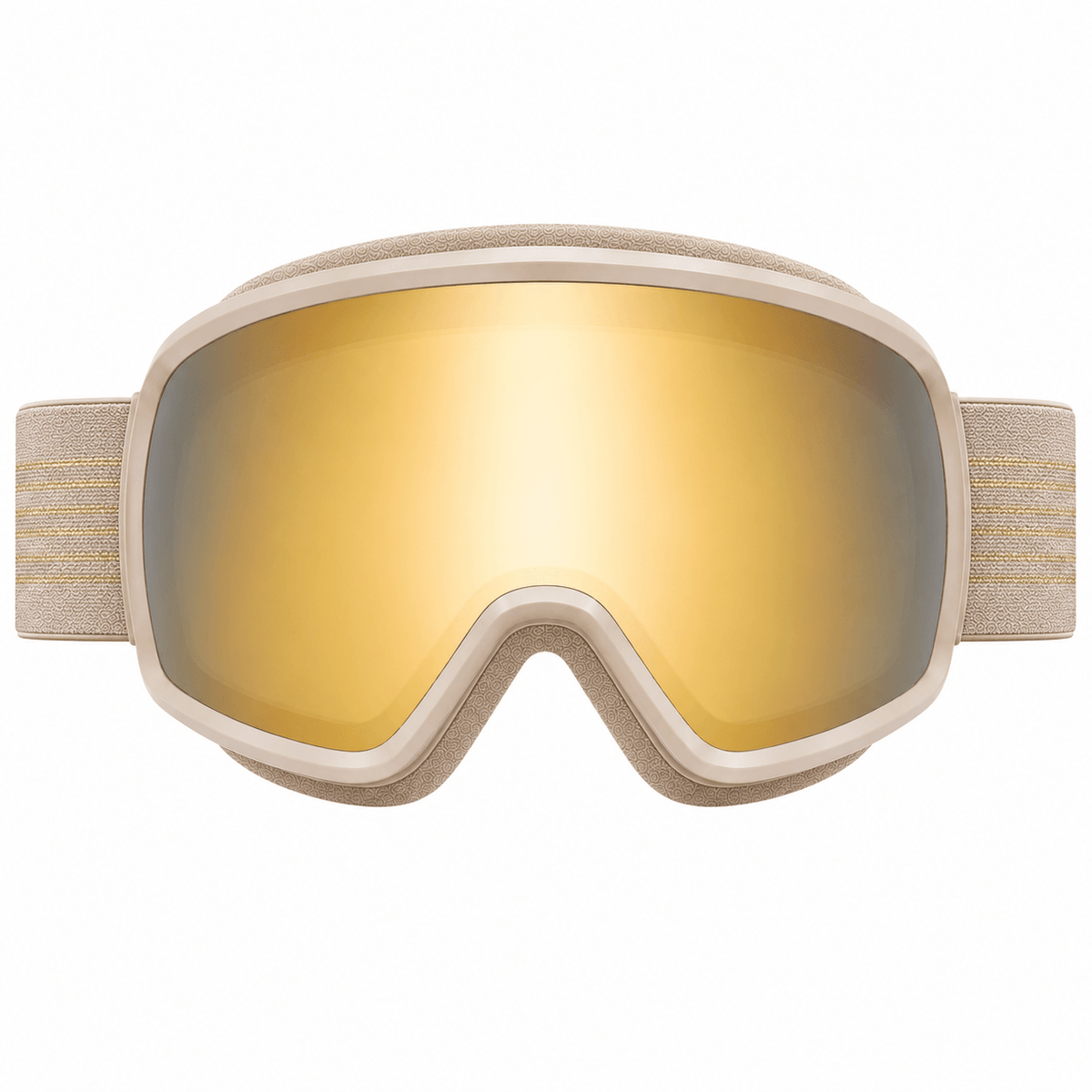 Lunettes de ski miroir doré