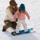 Mini snowboard de dessin animé