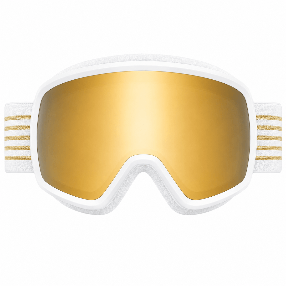 Lunettes de ski miroir doré