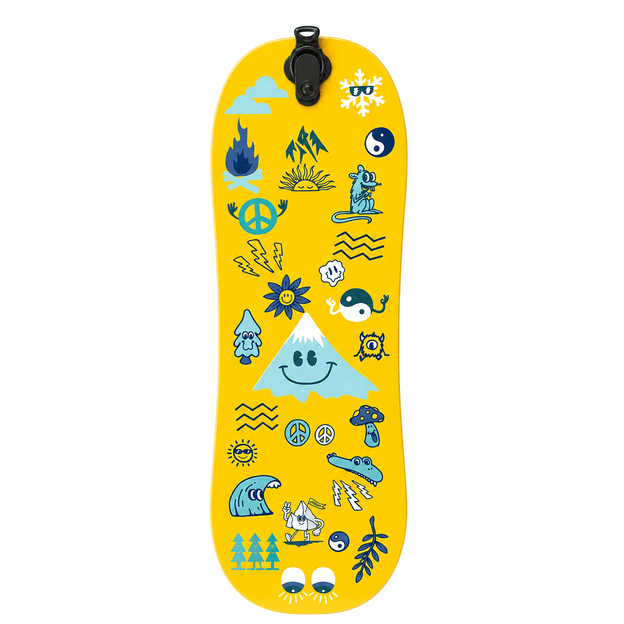 Happy Sticker Snowboard pour Enfants