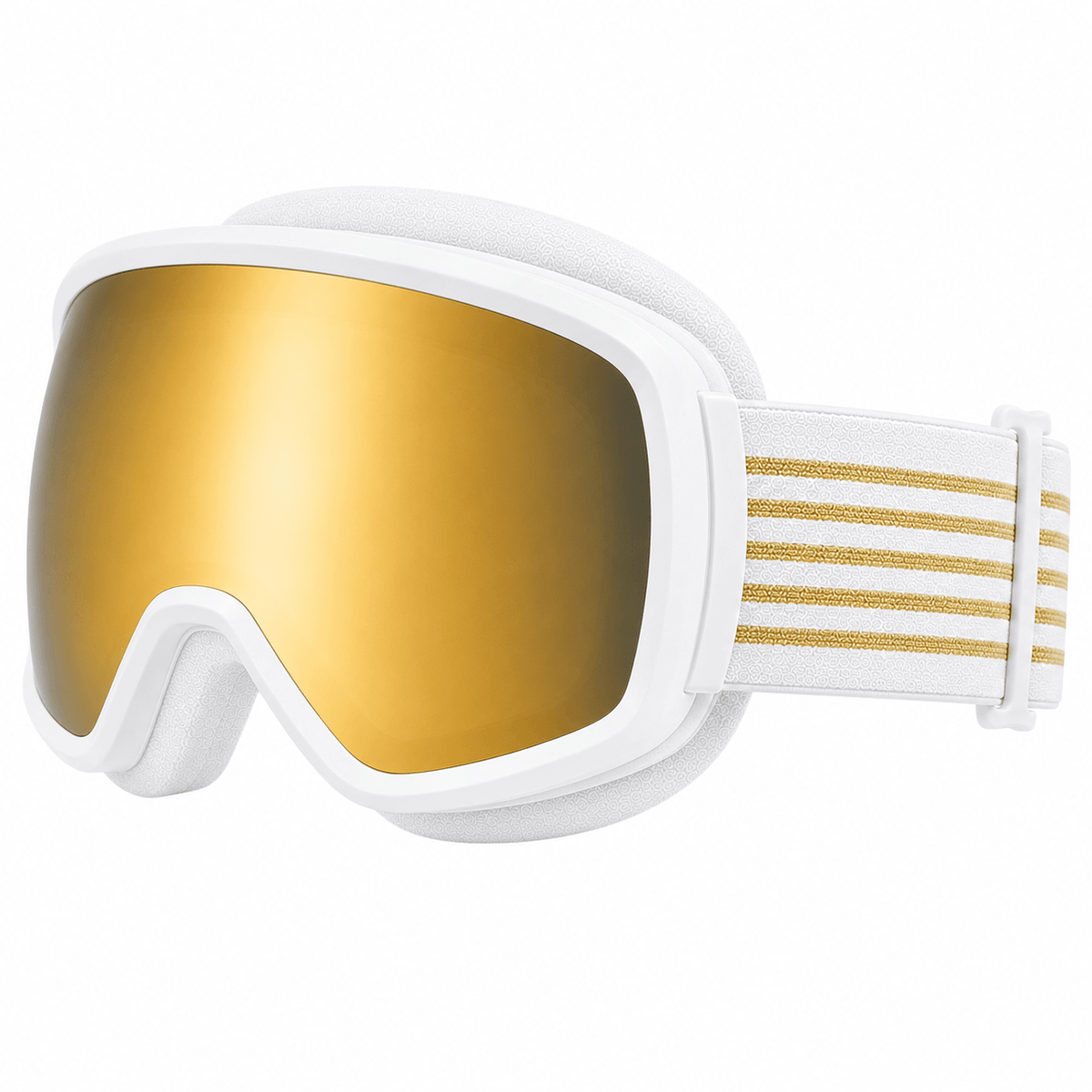 Lunettes de ski miroir doré