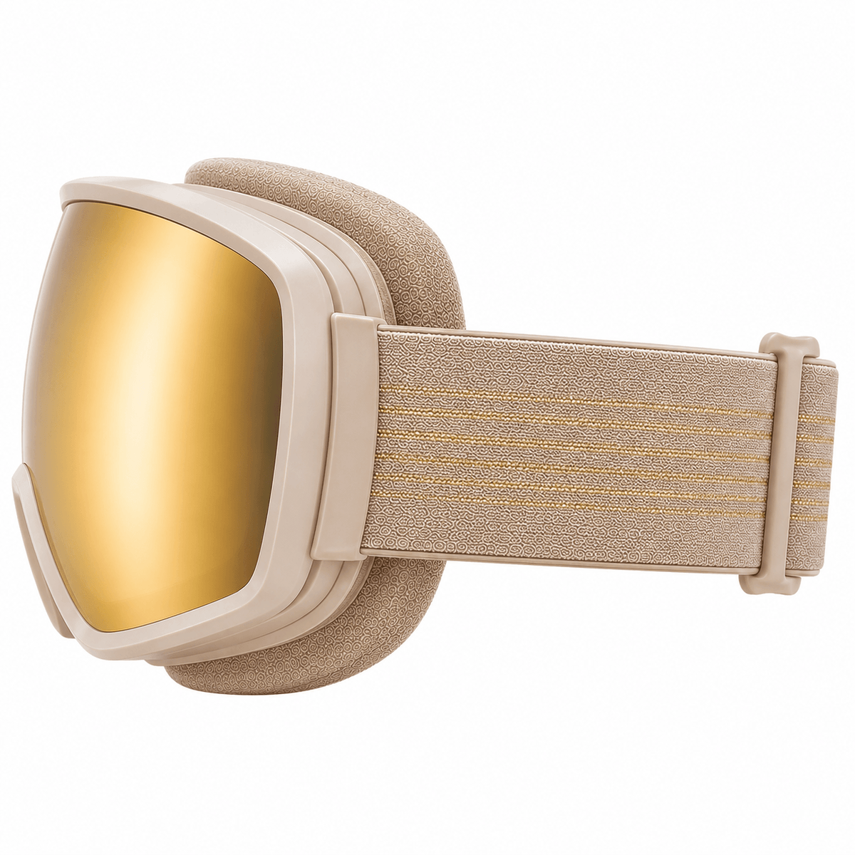 Lunettes de ski miroir doré