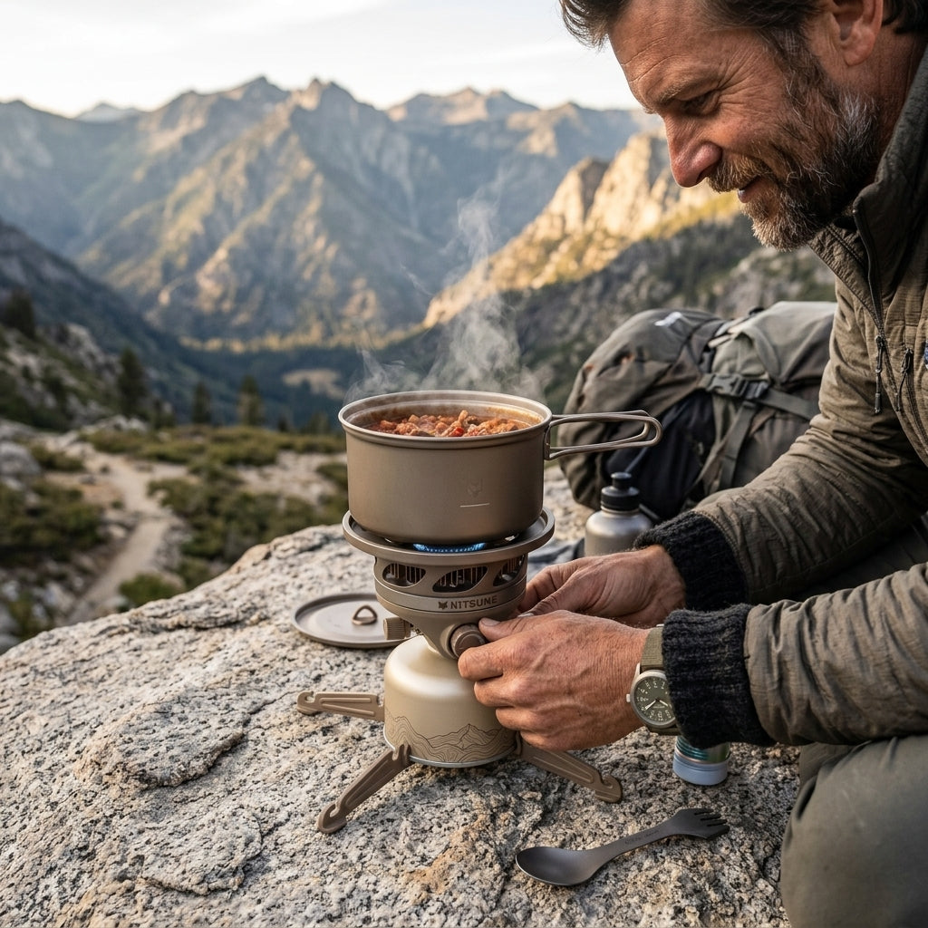 Réchaud de camping intégré