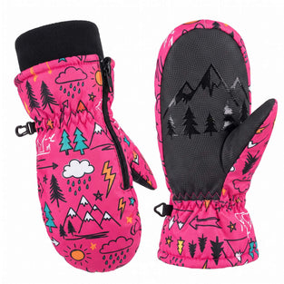 Moufle de ski imprimée enfant