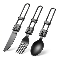 Folding Titanium Cutlery Set