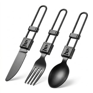 Folding Titanium Cutlery Set