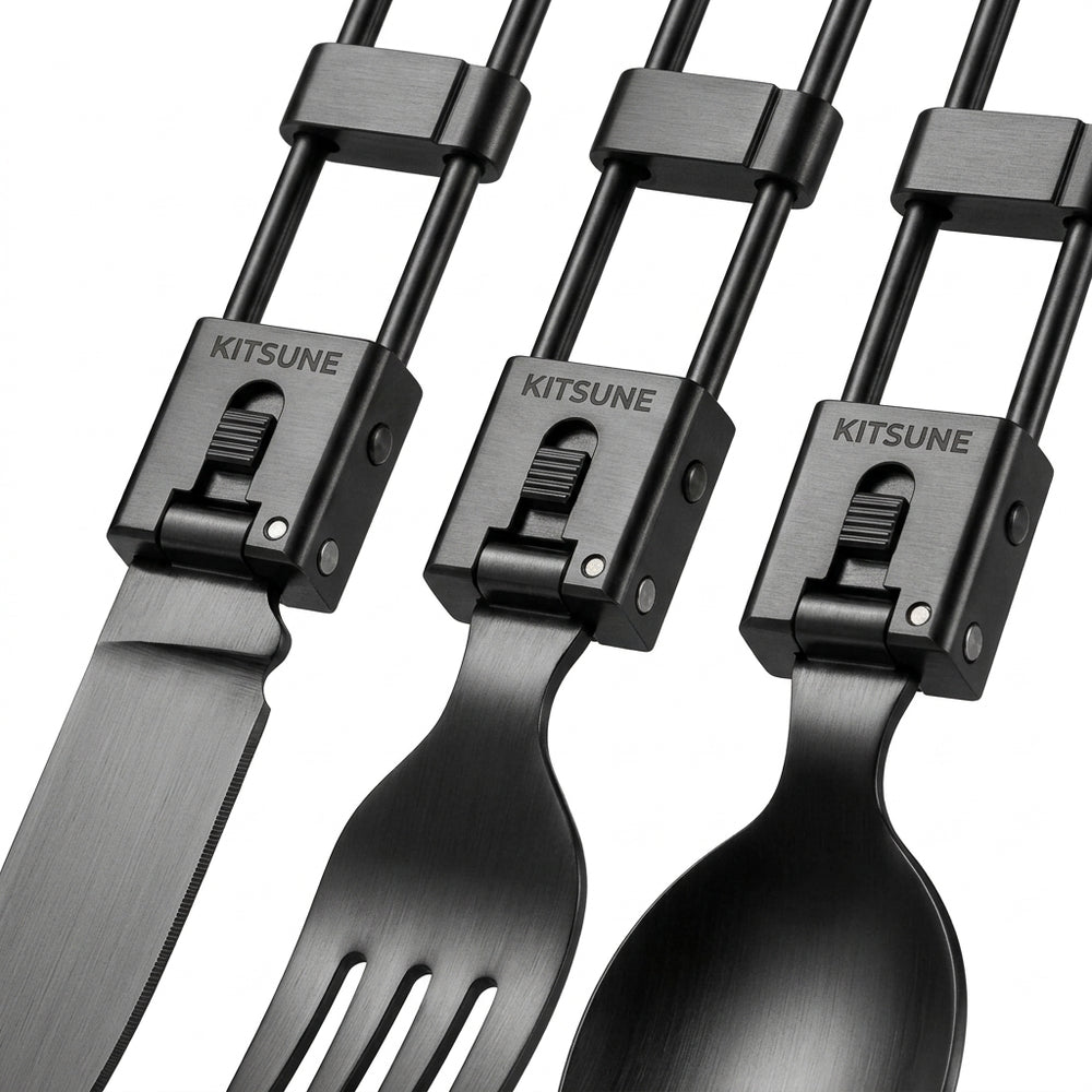 Folding Titanium Cutlery Set