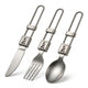 Folding Titanium Cutlery Set