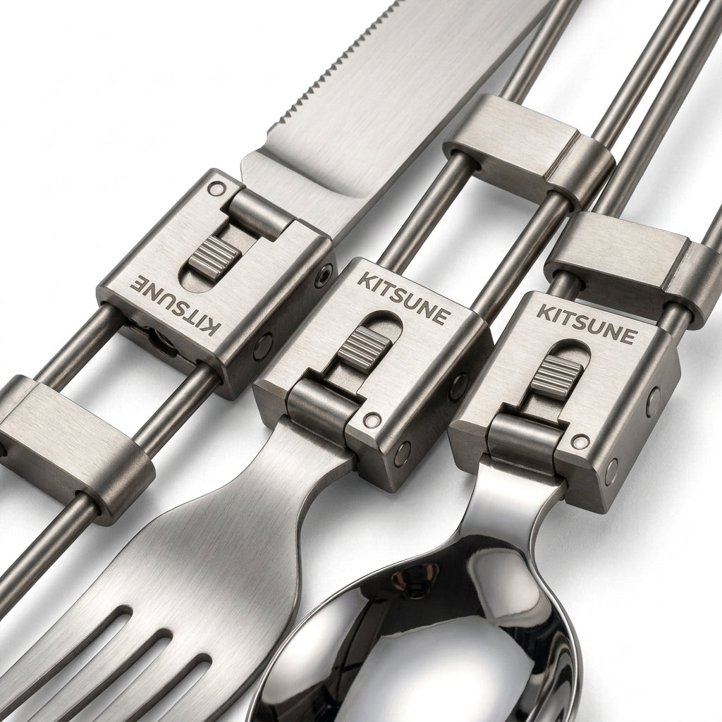 Folding Titanium Cutlery Set
