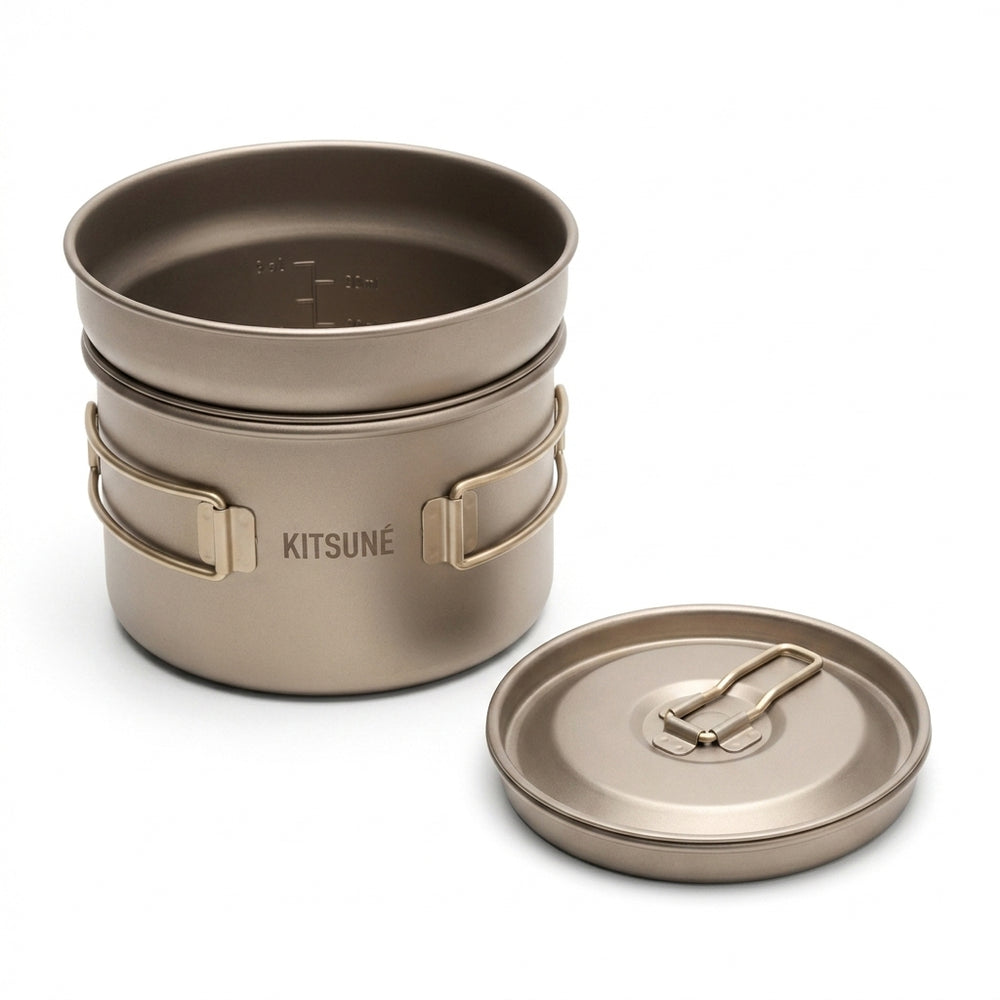 Popote de camping en titane
