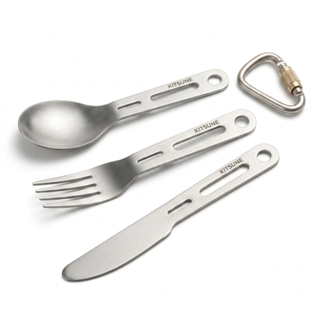 Titanium Camping Cutlery Set