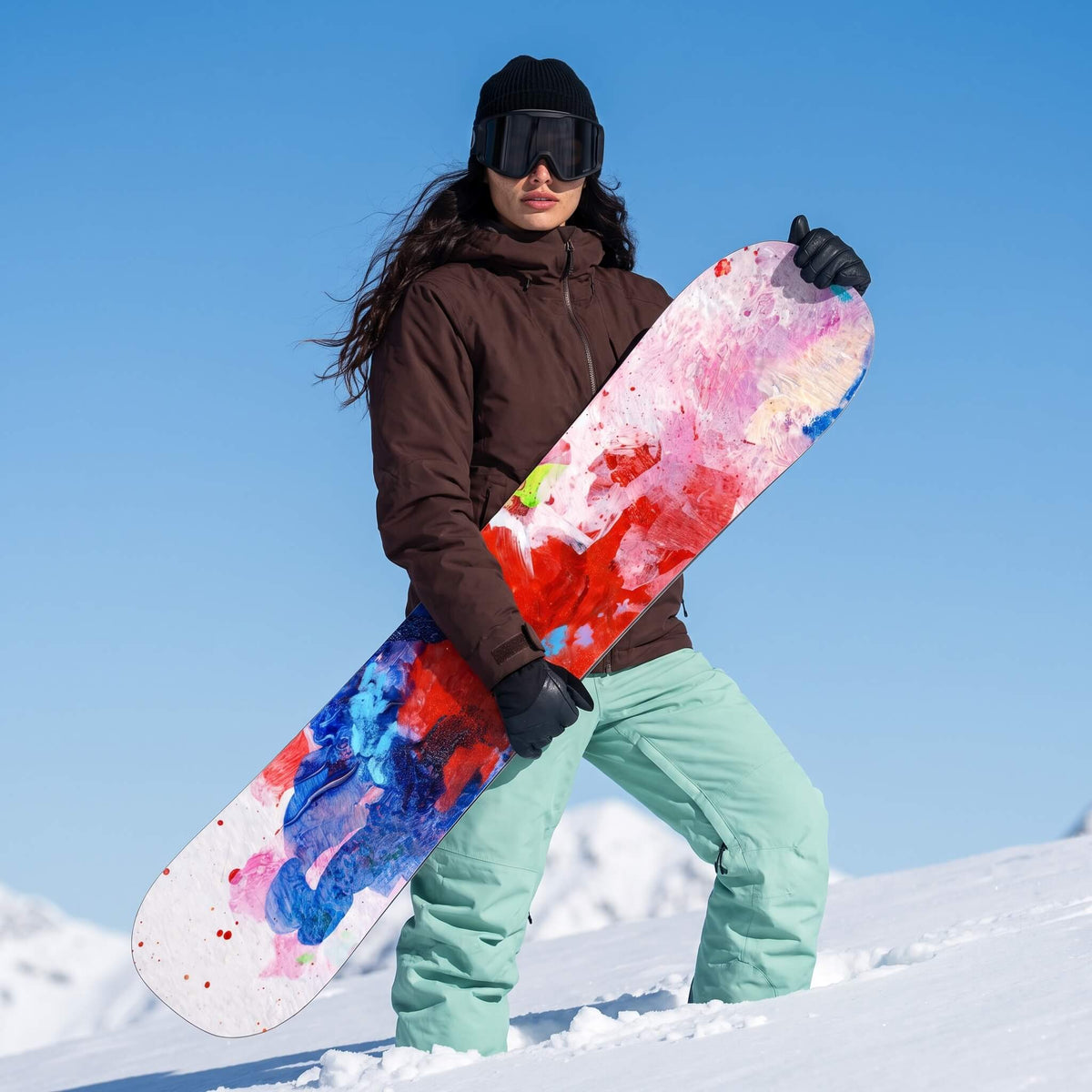 Paint Splash Snowboard